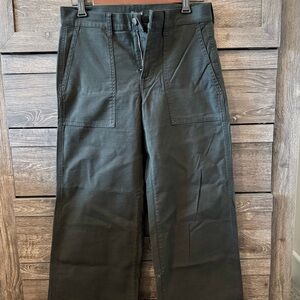 J. Crew Petite camp-pocket wide-leg pant in stretch cotton blend NWT SIZE 25P